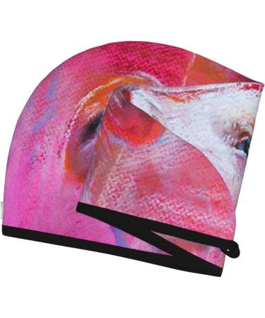Pink Pig Microfiber Hair Towel - Super Absorbent Coral Velvet Wrap for Long Curly & Thick Hair | Quick Dry Solution for Women - Buy Online on GoSupps.com