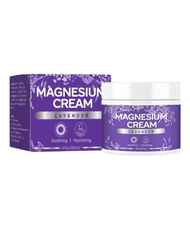 G n rique Organic Magnesium Cream Joint Relief Lotion 120 ml Nourishing and Soothing Daily Skin Care Moisturizing Cream for Calming Muscle Tension Discomfort & Cramps Relief