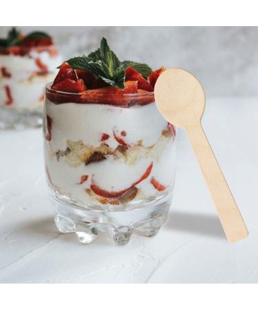 500 Pcs Mini Wooden Spoon Biodegradable Spoons Dessert Spoons Mini Ice Cream Spoons Dessert Scoop for Party - Buy Online on GoSupps.com