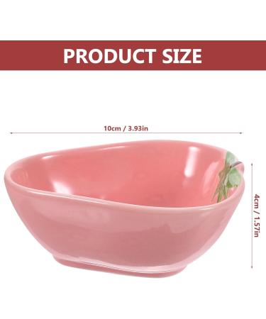 POPETPOP Ceramic Hamster Feeding Bowls Strawberry Pattern Hamster Food Bowl for Guinea Pig Rodent Rat Gerbil Cavy (random color) - Buy Online on GoSupps.com