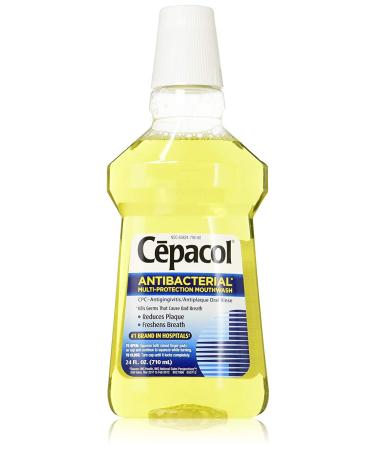 Cepacol Antibacterial Mouthwash and Gargle Gold 24 oz. (Pack of 6) 24 Fl Oz (Pack of 6)
