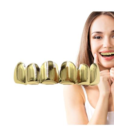 Shop Aizuoni Gold-Plated Grillz | Hip Hop Tooth Clip for Cosplay & Parties | Perfect Christmas Gift - Buy Online on GoSupps.com