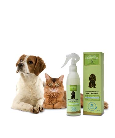 Natural sun protection spray for dogs and cats 250ml - Protects against sun rays and sun - Sun sunscreen fluid Linea 101 - Buy Online on GoSupps.com