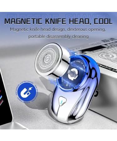 Buy Mini Portable Waterproof Electric Razor - German Technology USB Fast Charger Travel-Friendly Perfect for Beard & Body Shaving (Blue - Buy Online on GoSupps.com