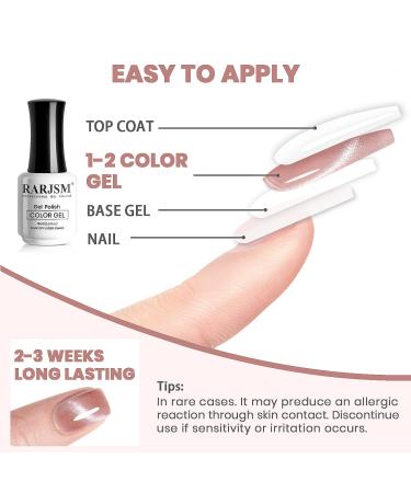 9D Cateye Gel Nail Polish - Nude Sheer Pink with Silver Glitter - 15ml Single Bottle with Magnet Stick - UV/LED Curing - Soak Off - Home Salon - Buy Online on GoSupps.com