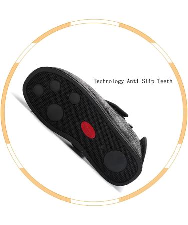 MisFun Diabetic Shoes 8.5 Plaid - Non-Slip Medical Shoes for Swollen Feet - Men, Women, Elderly with Diabetes - Buy Online on GoSupps.com