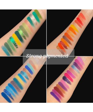 Beauty Glazed 60-Color Eyeshadow Palette Set with Brushes - Mattes, Metallics, Shimmers, Creams - Long Lasting & Easy to Apply - Buy Online on GoSupps.com