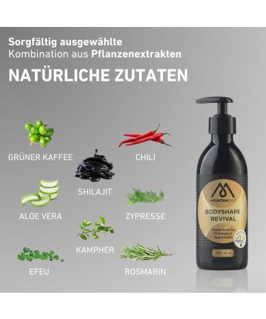 Mountainindrop Anti Cellulite Cream | Natural Tightening Lotion for Abdomen Legs & More | Ecogea Certified Body Shape Revival Formula - Buy Online on GoSupps.com