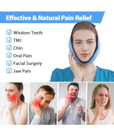Comfpack Wisdom Teeth Ice Pack Head Wrap - Hot & Cold Therapy for Wisdom Teeth Surgery, TMJ, Oral Pain - Reusable Facial Ice Pack - Buy Online on GoSupps.com