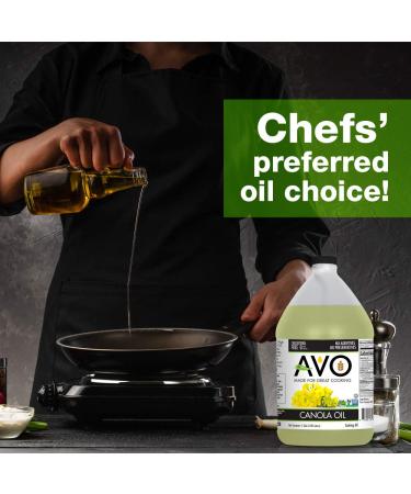 AVO Non-GMO Expeller Pressed Canola Oil - 1 Gallon | Certified & High-Quality - Buy Online on GoSupps.com