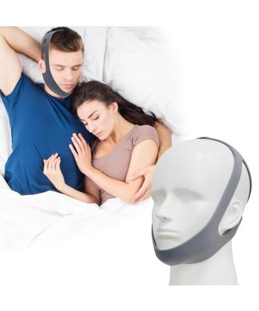 Anti Snoring Chin Strap Adjustable and Breathable Chin Strap for Snoring Anti Snoring Devices Premium Snore Stopper Head Strap for CPAP Users Men and Women