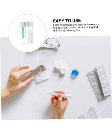 JECOMPRIS 50 Pcs Tweezers for Color Contact Lenses | Silicone Lens Removal Pliers | Eye Makeup Accessories - Buy Online on GoSupps.com