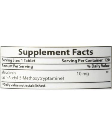 Best Naturals Melatonin 10mg Tablets - Non-GMO Sleep Aid - 120 Count - Buy Online on GoSupps.com