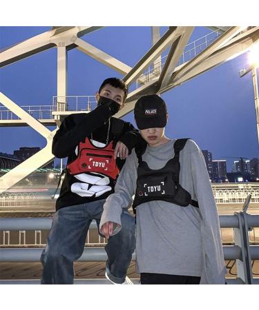 Klykon Reflective Chest Bag for Men and Women - Fashion Harness Utility Bag for Night Running and Hiking (Black) - Buy Online on GoSupps.com