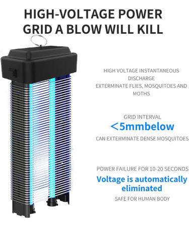 SEFAX Mosquito Killer Electric Mosquito Killer Lamp Insect Trap Light Outdoor for Moth Wasp Fruit Flies for Home Restaurant Garden Backyard - Buy Online on GoSupps.com