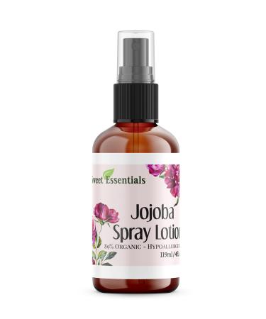 Maui Vanilla Spray Lotion - With Jojoba and Argan Oil - 89% Organic - 4oz Spray Bottle - Silky Skin Soften Formula - Sensual Vanilla Scent
