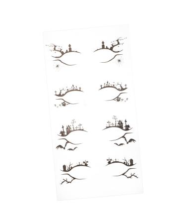 WOONEKY 4 Pairs Sticker Temporary Eye Makeup Stickers Decor Temporary Eye Shadow Decals