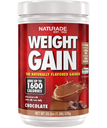 Naturade All-Natural Weight Gain Instant Nutrition Drink Mix, Chocolate, 20.3 Ounce