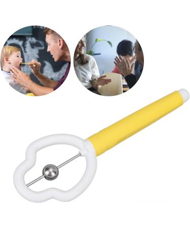 Verdant Touch Tongue Tip Training Tool - Professional Stainless Steel Exerciser for Oral Muscle Training in Yellow - International Shipping Available - Buy Online on GoSupps.com