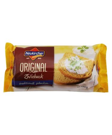 Pack of 3 Neukircher Zwieback - Hearty & Crispy Easy to Digest (3 x 100g) - Buy Internationally - Buy Online on GoSupps.com