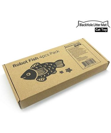 Interactive Swimming Robot Fish Toy for Cat with LED Light (4 pcs) BlackHole Litter Mat Cat & Dog Toy to Stimulate Your Cat's Hunter Instincts - Buy Online on GoSupps.com