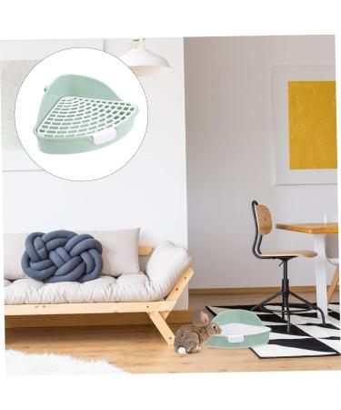 CIYODO Box Rabbit Toilet Plastic Pet Toilet Guinea Pig Toilet Bunny Cage Supply Small Pet Corner Toilet Rabbit Training Potty Hamster Potty Trainer Rabbit Potty Cage Bunny Toilet 25X20X10CM Green - Buy Online on GoSupps.com