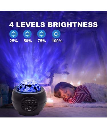 3-in-1 Star Lights Projector: LED Night Galaxy Light for Bedroom Decor - Bluetooth Music, USB, Color Changing - Perfect Sky Star Lite for Kids & Adults - Buy Online on GoSupps.com