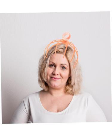 Magiclulu Kamm Head Massager - Handheld Claw Massage Tool for Relaxation | Steel Ball Massage 21x15cm Orange - Buy Online on GoSupps.com