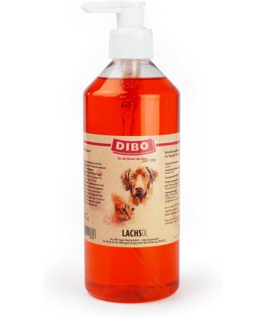 Buy DIBO Salmon Oil with Pump 500ml - Healthy Natural Supplementary Feed for Dogs | BARF Dog Food - Buy Online on GoSupps.com