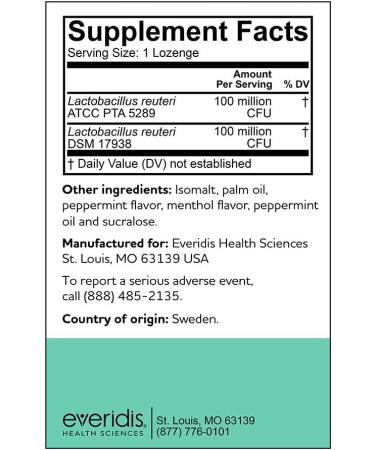 BioGaia Prodentis Mint Lozenges for Healthy Gums & Teeth - 30 Count - Buy Online on GoSupps.com