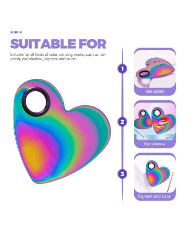 FOMIYES Nail Color Mixing Palette - Metal Acrylic Mini Makeup Mixing Plate for Perfect Nail Art | International Shipping Available - Buy Online on GoSupps.com