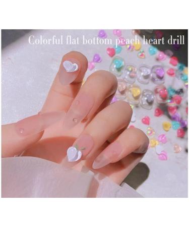 Nails Decorations Manicure Decorations Nail Glitter Luxury Crystal Nail Art Sequins Love Heart Nail Drills(multicolor) - Buy Online on GoSupps.com