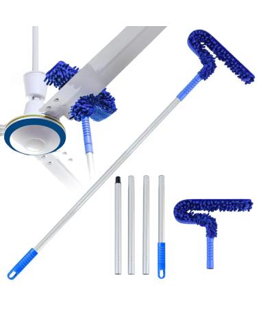 Ceiling Fan Cleaner Duster with Detachable Extension Pole 55 inches Washable and Reusable Ceiling Fan Cleaner Fan Duster (As shown) Cleaning Supplies