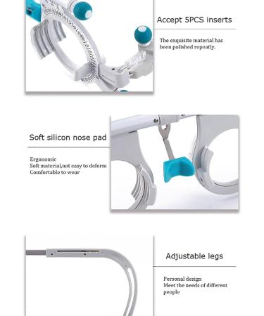 Shop Aredwhiterui Ultra-Light Titanium Optical Test Frame - Adjustable for 5 Lenses & Comfortable Silicone Nose Pads Ideal for All Facial Forms | Global Shipping Available - Buy Online on GoSupps.com