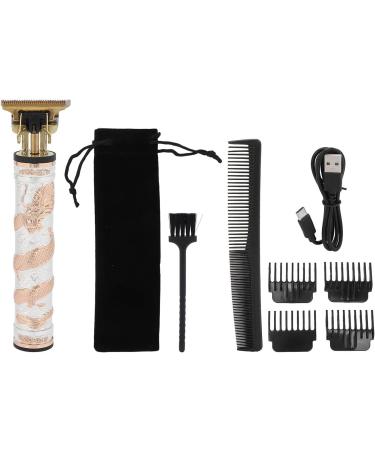 BROLEO Mens Hair Clippers Low Noise Electric Hair Clippers China Style Hair Grooming Kit Hair Trimmer Safe 1200mAh Battery Stainless Steel for Home for Gift (White Gold) - Buy Online on GoSupps.com
