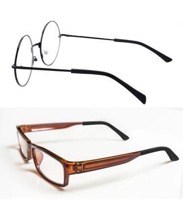 Buy Wllhyf 8 Pairs Non-Slip Glasses Arm Covers - Silicone End Tips & Ear Cushions for Comfortable Thin Metal Glasses - Buy Online on GoSupps.com