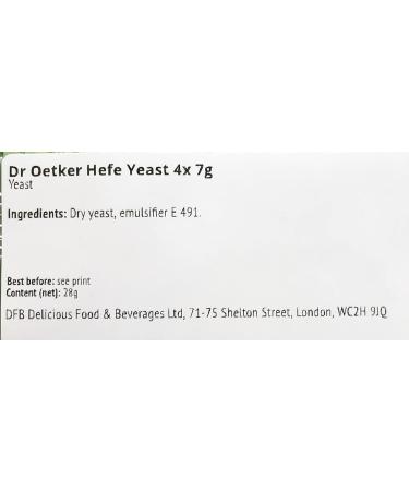 Dr Oetker Hefe Yeast 4X 7G - Premium Quality Instant Yeast Pack - Buy Online on GoSupps.com