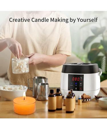 Premium Electrical Candle Wax Melting Pot Set - DIY Candlestick Maker with LED Temp Display | Perfect for Beginners & Gifts | Quality Candle Production Accessories - Buy Online on GoSupps.com