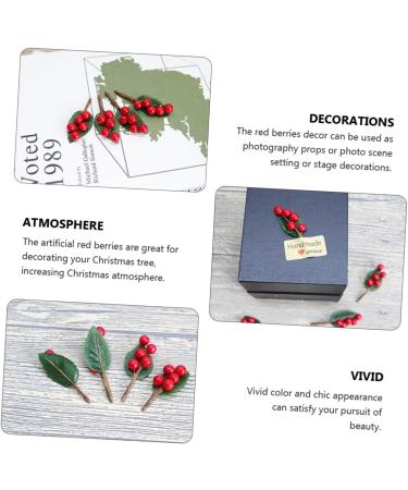 ABOOFAN 20 Pcs Christmas Decorations Christmas Tree Ornaments Berries Faux Plants Christmas Artificial Decor Christmas Tree Hanging Decor Party Decor Berry Flower Arrangement Foam Wrap - Buy Online on GoSupps.com