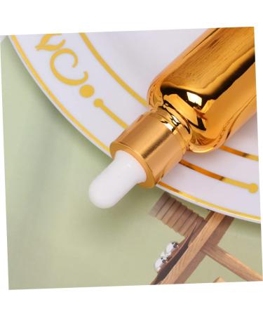 minkissy 1pc Medical Dropper Bottle Glass Pipette Bottle Refillable Drop Bottle Oil Dropper Bottle Lab Dropper Bottle Glass Dropper Bottle Travel Accessories Bottling Silver 9.4x2.8cm Golden - Buy Online on GoSupps.com