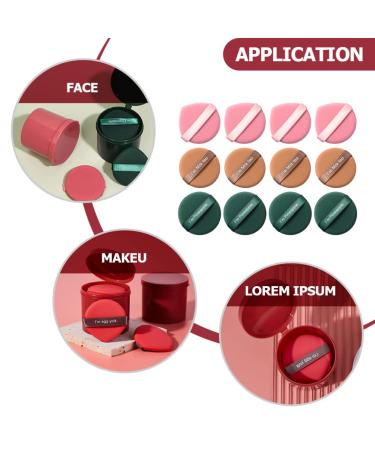 FRCOLOR 21pcs Puff Foundation Pad - Non-Latex Makeup Blending Sponge & Hydrophilic Microfiber Cushion for Flawless Girls Makeup Application - International Shipping Available - Buy Online on GoSupps.com