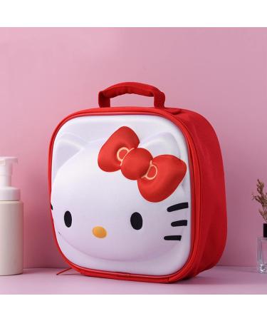 Ohjijinn Kawaii Red Makeup Bag - Cute Cartoon Cosmetic Toiletry Case - Buy Online on GoSupps.com
