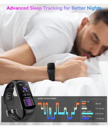 Bestinn Smart Watch Fitness Tracker with 24/7 Heart Rate Blood Oxygen Blood Pressure Monitor Sleep Tracker 120 Sports Modes Activity Tracker Step Calorie IP68 Waterproof for Andriod iPhone Women Men - Black - Buy Online on GoSupps.com