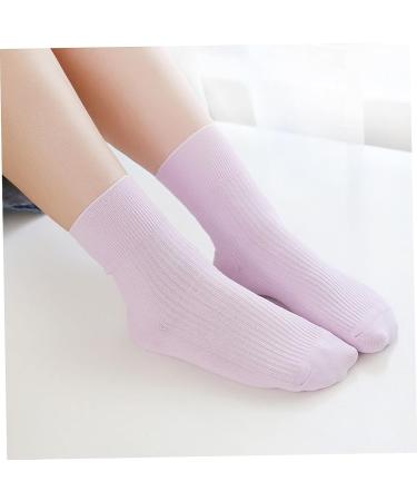 GLEAVI 5 Pairs Diabetic Care & Maternity Socks - Extra Wide, Elastic, Non-Binding Crew Socks for Swollen Feet Women - Combed Cotton, Nursing & Sports Stack Socks - Buy Online on GoSupps.com
