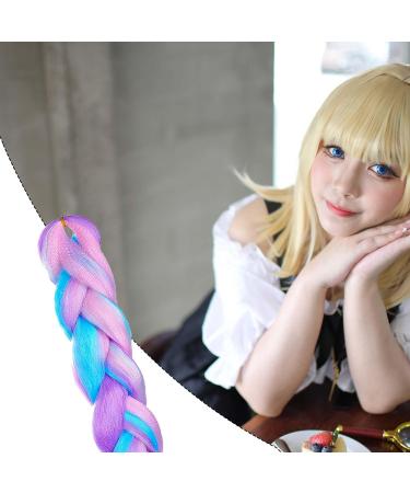 Braiding Hair Extensions 1Pc 4 Tone Colorful Braids Extension Hair Fashionable Hair Extensions for Braiding Synthetic Hair Extension for Twist Braiding - Buy Online on GoSupps.com