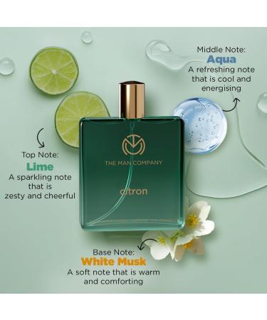 The Man Company Citron Perfume for Men - 100ml | Premium Long-Lasting Fragrance Eau De Parfum | Gift For Him - Buy Online on GoSupps.com