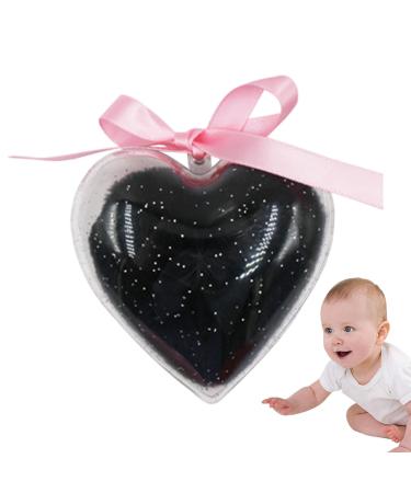 Body Powder Applicator | Heart Shape Powder Puff - Body Powder Puff for Dusting Powder Baby Women Powder Puff for Bath and Travel Black
