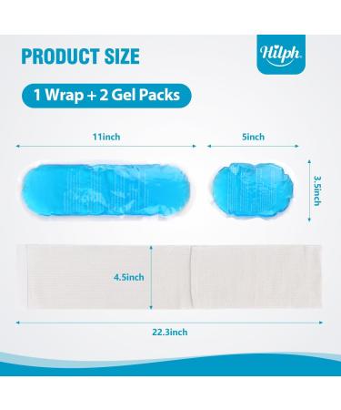 Buy Hilph K hlpads Reusable Gel | Multifunctional Heat & Cold Therapy Packs for Sports Injuries | Velcro Fasteners | Perfect for Wrist Knee & Ankle Large & Small Sizes - Buy Online on GoSupps.com