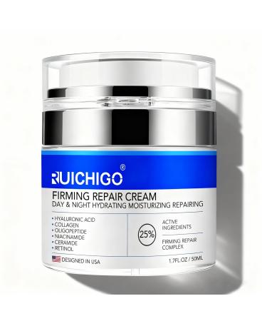 Face & Neck Firming Cream - Ceramide Moisturizer for Women - Anti Aging Formula for Tightening and Lifting with Retinol,Collagen,Hyaluronic Acid - Day & Night Cream for Sensitive & Mature Skin, 1.7 OZ