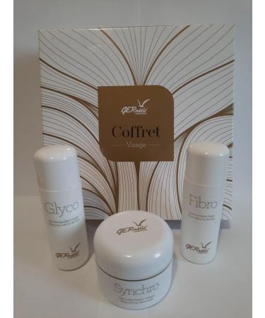 Gernetic International Special Box Glyco Cleansing Milk 50 ml Fibro delicate tonic lotion 50 ml Synchro Regenerating restorative facial cream for the night based on beeswax 50 ml - Buy Online on GoSupps.com